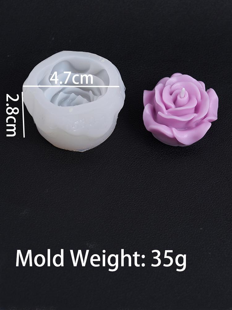 DIY 3D Růže Květiny Silikonová Forma na Svíčky Ručně Vyráběné Mýdlo Čokoládová Ozdoba Nástroj Aromaterapie Sádra Pryskyřice Forma Domácí Dekorace