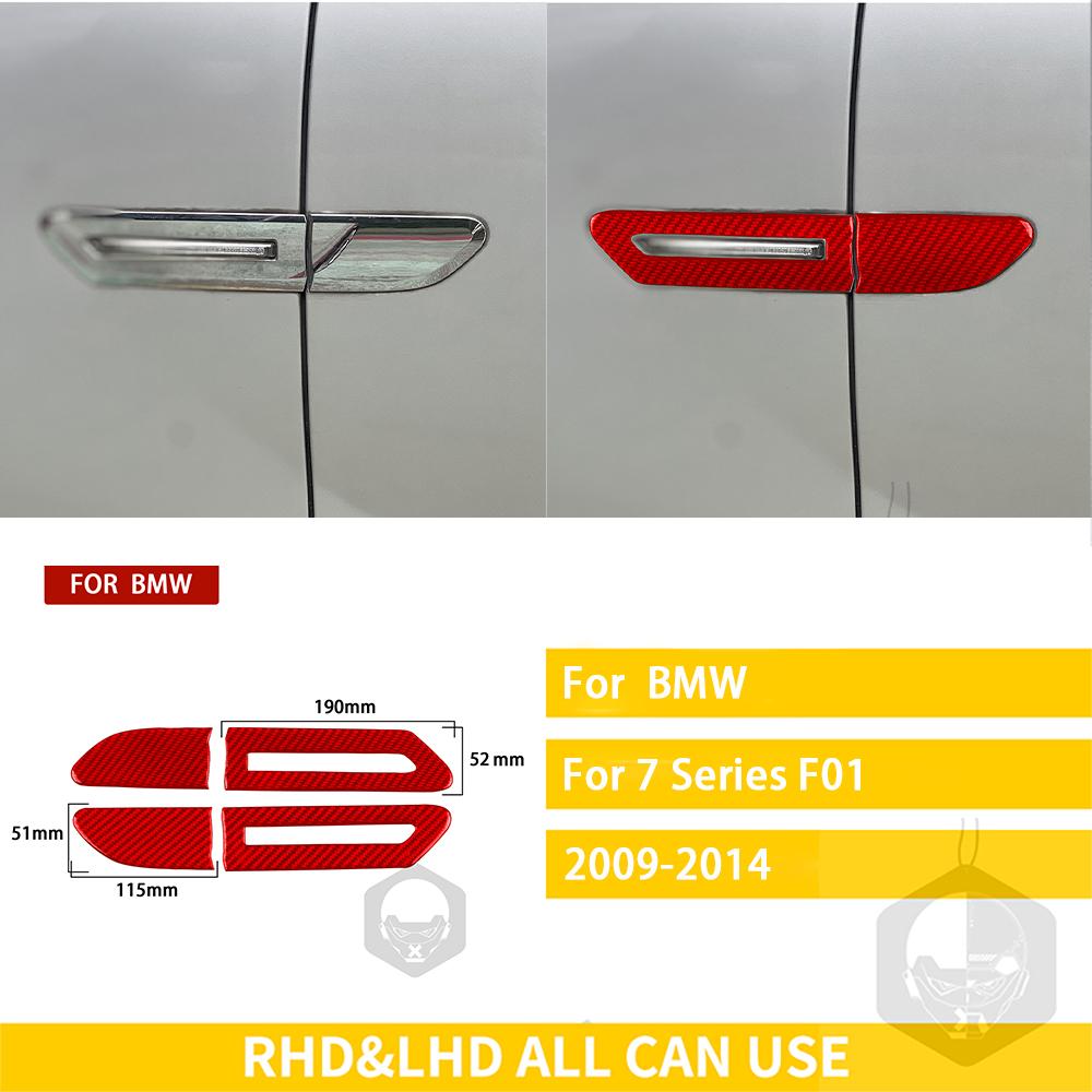 

Для BMW 7 серии F01 2009-2014 Аксессуары для автомобиля Карбоновый экстерьер Wind Knife Light Trim Наклейка красный
