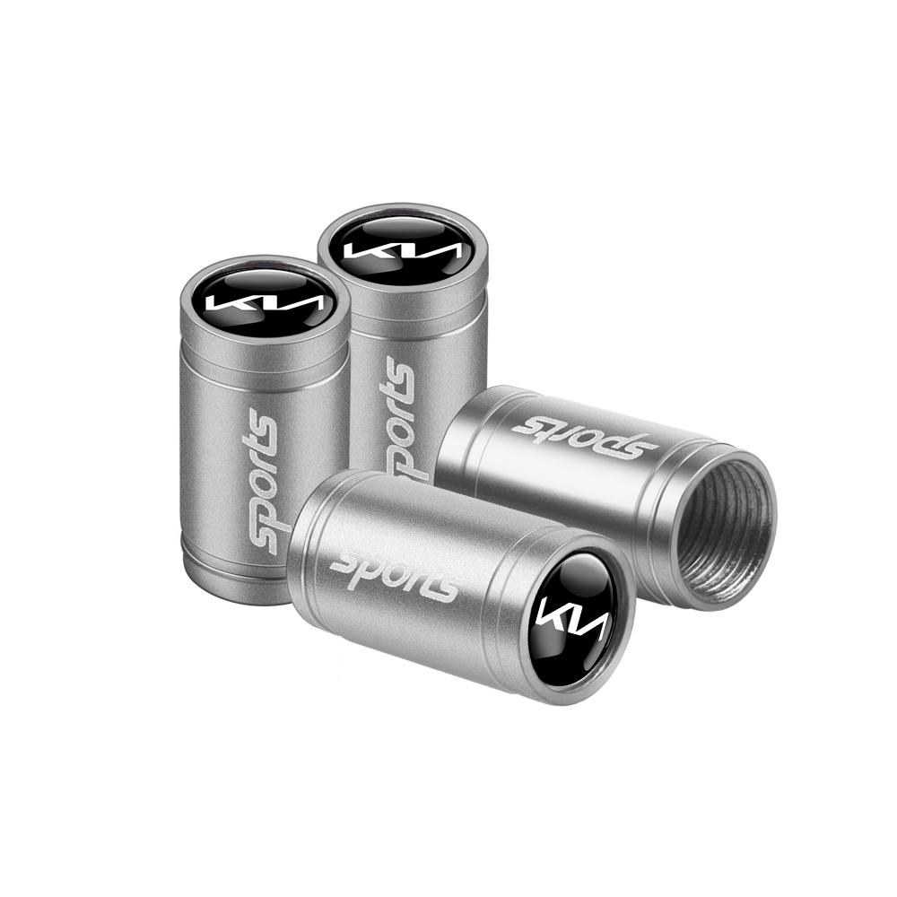 2026 Horká Samolepka na Auto 4ks 3D Slitina Hliníku Krytky Ventilků Pneumatik Kol Auta Příslušenství Ráfků Pro Kia Rio 3 Soul Picanto EV6 Ce