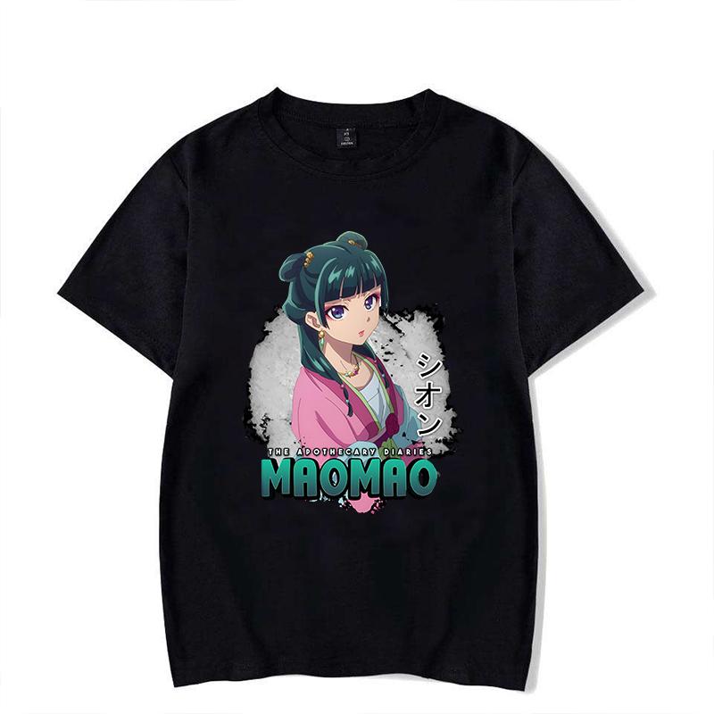 New Hot Anime The Apothecary Diaries Maomao Print Short Sleeve Casual T-shirt Summer Women Men Fashion Harajuku Short Sleeve