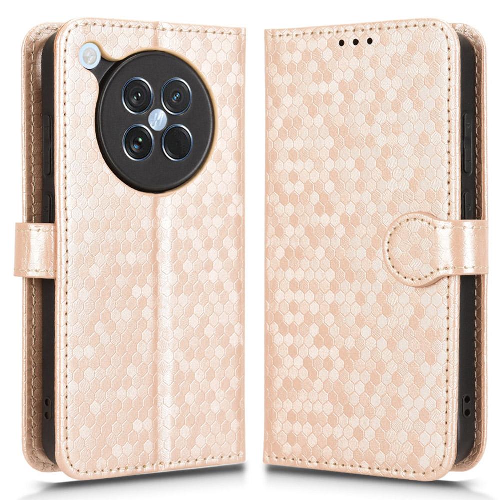 For Oppo Find X8s 5G Wallet Case Dot Pattern Imprint PU Leather Phone Cover