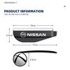 2pcs Car rearview mirror rain eyebrow small round mirror For Nissan X-trail Qashqai Note Juke Sentra Patrol Almera Navara Leaf