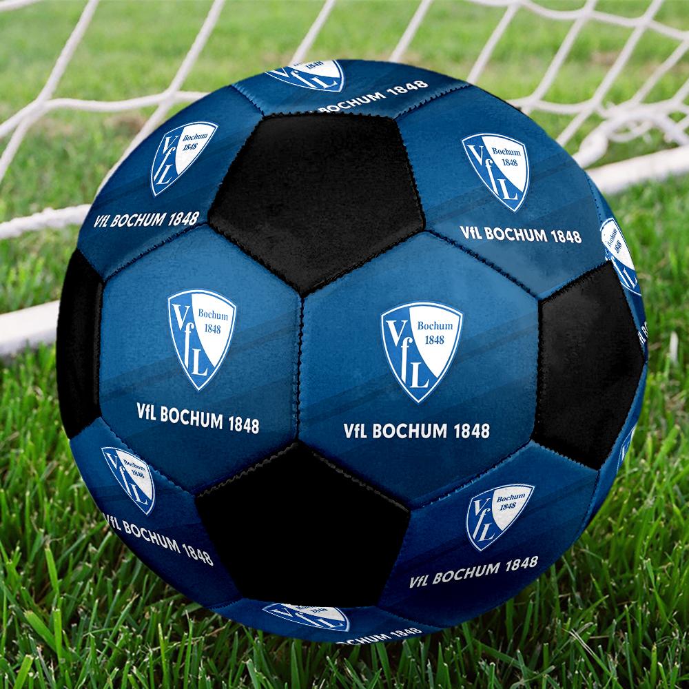 SIZE 5 VfL Bochum Soccer Ball Colorful All Ages Machine Stitched PVC Competition Ready Durable High-Bounce