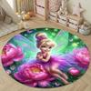 3D HD Princess Aladdin Cartoon Round Carpet, Living Room Bedroom Children's Room Comfort Rug, Non-Slip Durable Mat, Nice Gift