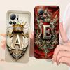 For Infinix Note 12 VIP Case New Design Letter Crown Silicone Cover For Infinix Note12 VIP 12 Vip X672 6.7" Bumper Phone Cases