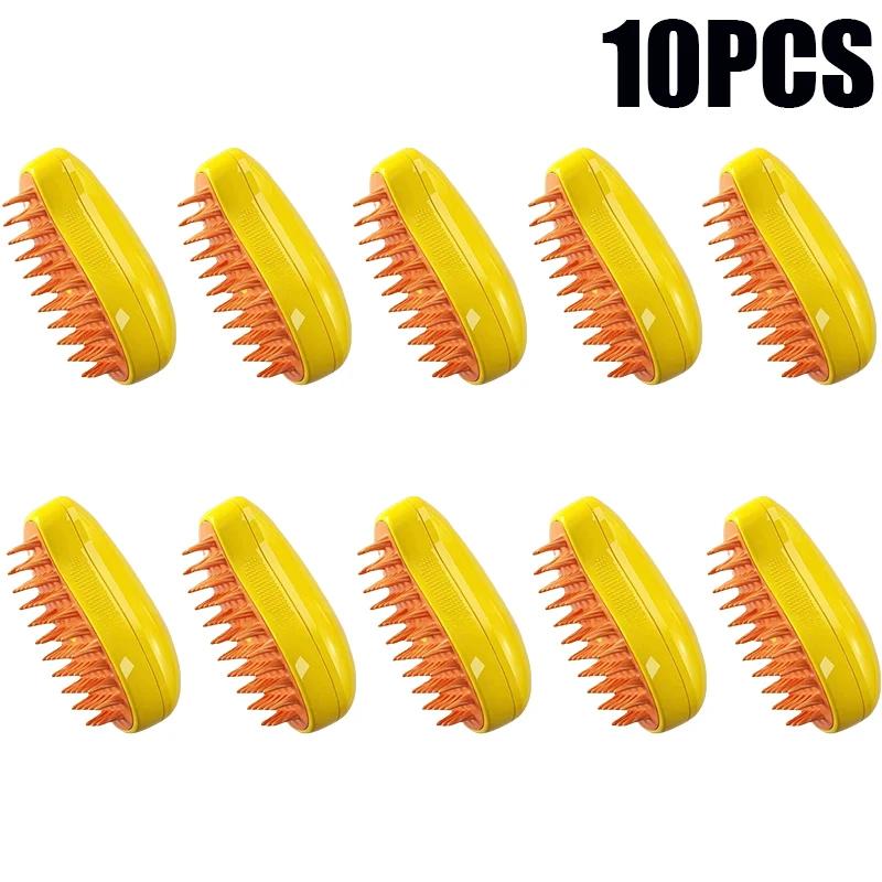 New Cat Dog Grooming Comb Electric Spray Water Spray Kitten Pet Comb Soft Silicone Depilation Cats Bath Brush Grooming Supplies