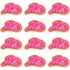 FINGERINSPIRE 12 PCS Cowboy Hat Iron On Patches 2x3.6inch Hot Pink Western Cowboy Hat Embroidered Patches DIY Decorative Iron/Sew On Patches