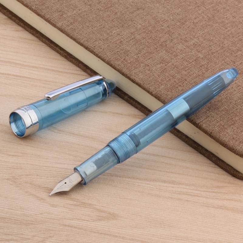 Jinhao 992 Plastic Fountain Pen Transparent Rotate Clip Classic Style M Lorelei Stationery Student Office School Supplies