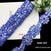 6cm Self-Adhesive Iron-On Floral Lace Strip with Colorful Sequins for Clothing Decoration