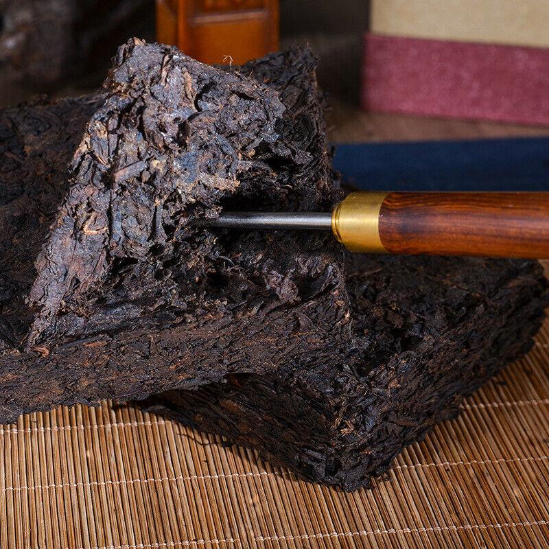250 г приготовленный чай пуэр высокого качества ручной работы спелый чай пуэр кирпичный — фото 13