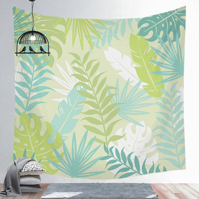 

Modern Nordic Polyester Tapestry Tropical Plants Wall Hanging Decor Hot Bohemian Tapestry For Bedroom Dorm Living Room Wall Art 95X73CM