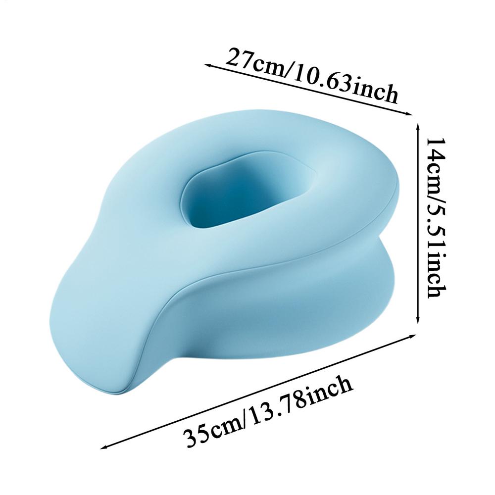 Massage Pillow for Bed Support Pillow for Face Down Rest High Elasticity Deep Sleep Tool for Travel, Business Trip, Home, Dorm