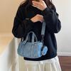 Denim Bag Women's Summer Versatile Shoulder Messenger Bag Casual High-end Portable Pillow Bag