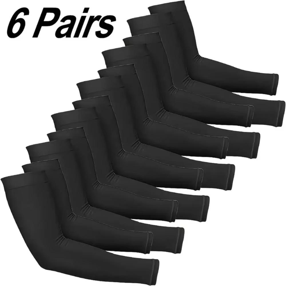 Breathable Sun Protection Arm Sleeves Unisex Cooling Anti-Slip Arm Covers For Sports Outdoor Use