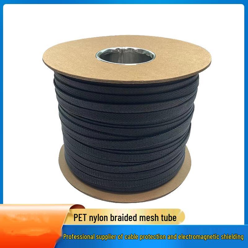 Tanfu Плетеная сетчатая кабельная оплетка из нейлона Flat 10mm