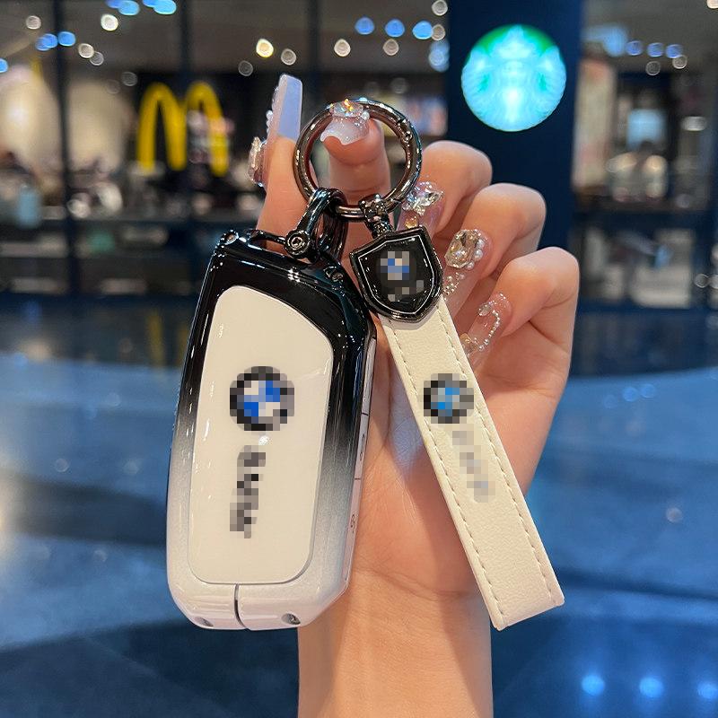 For BMW X1 X3 X4 X5 X6 Series 1 2 3 5 7 G20 G02 G05 G31 G23 F34 F15 F40 IX3 Remote Car Key Cover Keychain Key Case