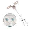 4Pcs Adjustable Shower Rod Ceiling Mount Support Prevents Dropping with Rustproof Stainless Steel Designs