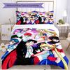 3pcs Duvet Cover Set (1*Duvet Cover + 2*Pillowcase, Without Core), Sailor Moon Print Soft All‑Season Bedding Set, Home Bedroom Decor Gift