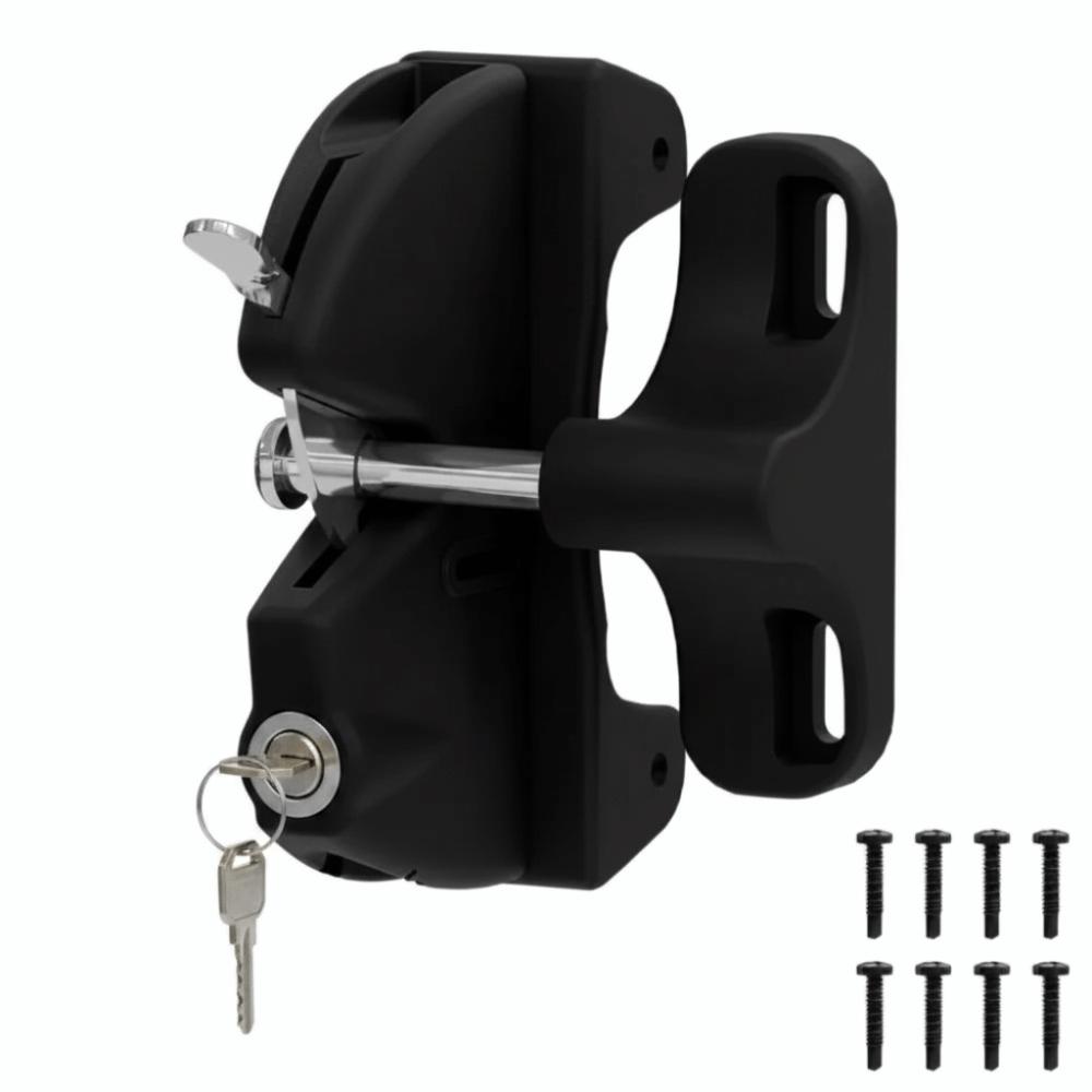 With 2 Keys Automatic Locking Fence Lock Lockable Key Lock Gate Lock Lockable Gate Lock  For Barn