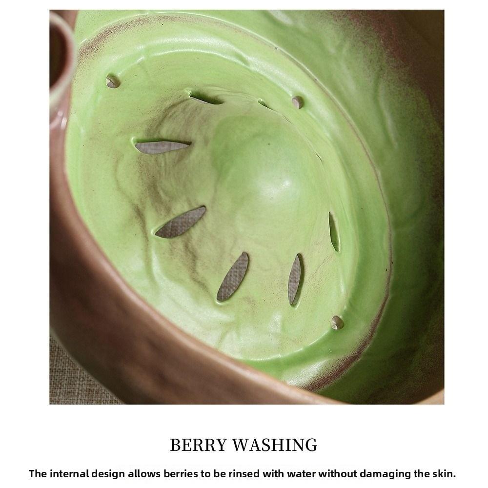 Self-Spinning Berry Washing Bowl Easy-clean Fruit Cleaning Strainer For Fruits