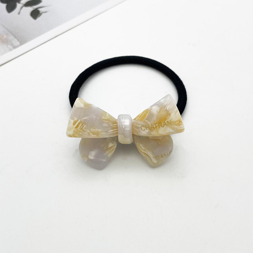 2026 High-End Fashion Acetate Elastic Hair Tie - No Damage, Thick Hair Rope for Girls (Japanese & Korean Style)
