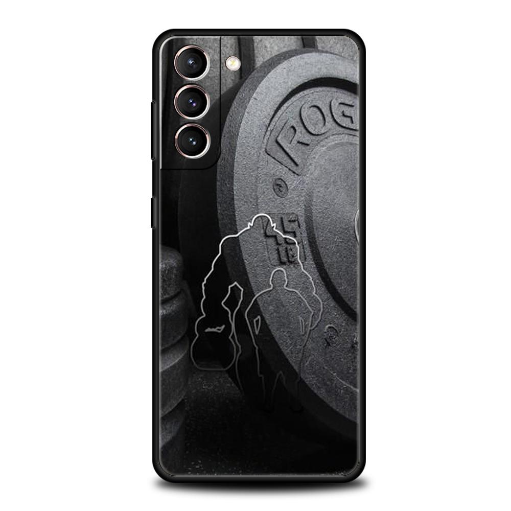 

Barbell Deadlift Fitness Phone Case for Samsung Galaxy S24 S23 S22 S20 S21 FE Ultra S10 S10E S9 S8 Plus 5G Silicone Cover Capas Samsung S24