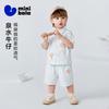 [Cowboy] Mini Balabala Boys' Set Lightweight Cotton Hemp Short Sleeve Shirt Pants Summer New 2026