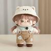 1 set Cartoon Overalls 20cm Cotton Doll Clothes Outfit Plush Doll Clothes  Doll Accessories