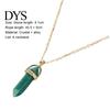 Pendant Necklace Faux Crystal Stone Decorative Chain Metal Women Jewelry Accessories
