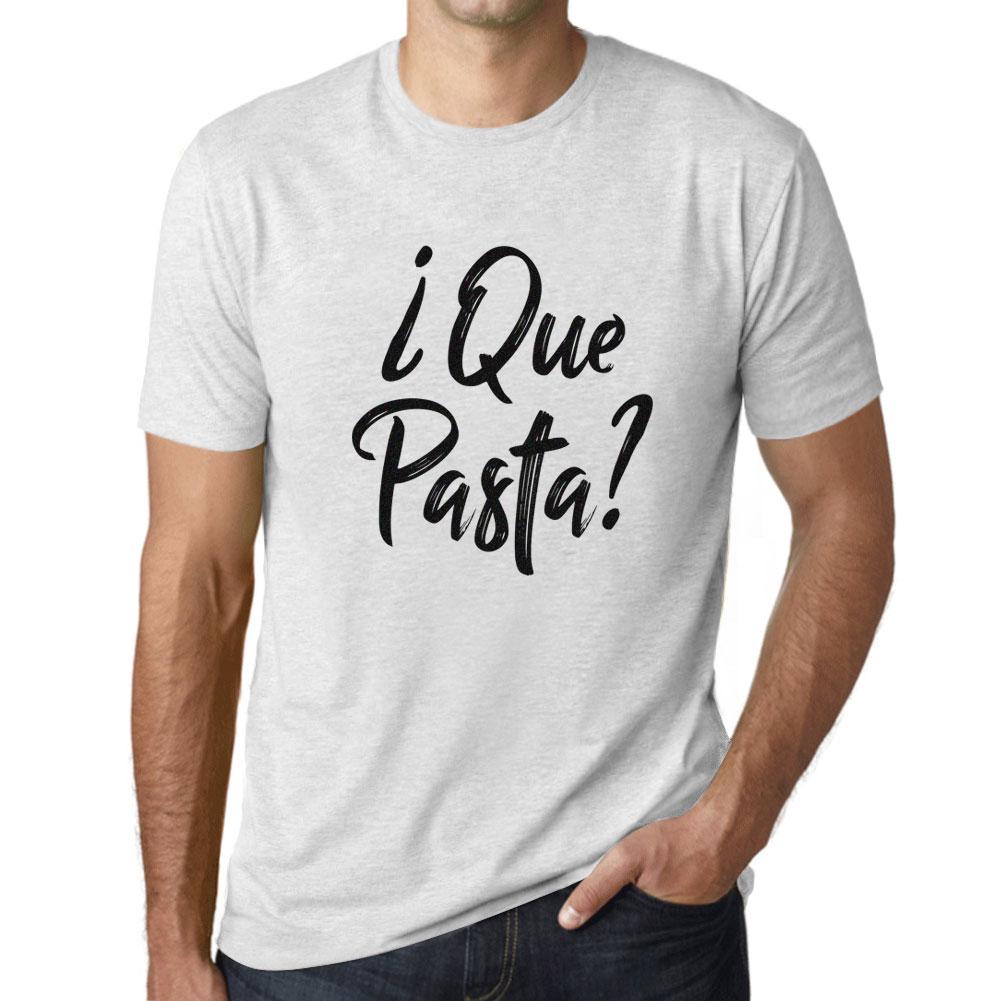 Ultrabasic Homme T-shirt Graphique Que Pasta Lettres Imprimees T-Shirt
