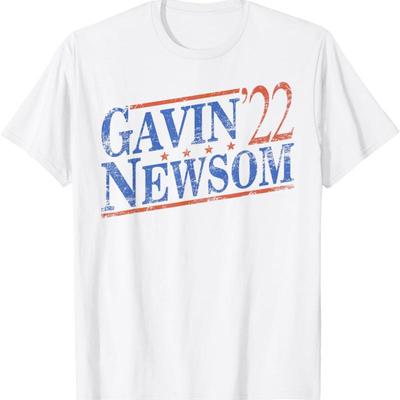 Gavin Newsom 2022 Für den Gouverneur von Kalifornien T-Shirt