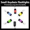 LED Micro Pocket Flashlight Portable USB Rechargeable Keychain Flashlight Waterproof Home Outdoor Hiking Camping Flashlight
