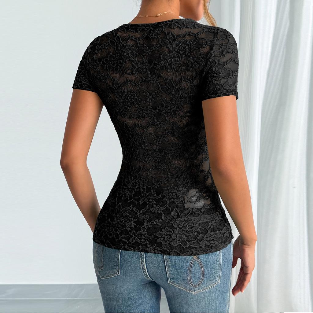 T Shirts For Women Pleated V-Neck Dressy Casual Blouses Printing Short Sleeve Summer Tops Loose Fit