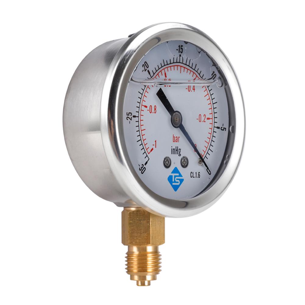 Jauge de Pression en Acier Inoxydable 304 Accurate air Gauge Instrument pour pompe à vide Jauge de Pression en Acier Inoxydable 304 Accurate air Gauge Instrument pour pompe à vide
