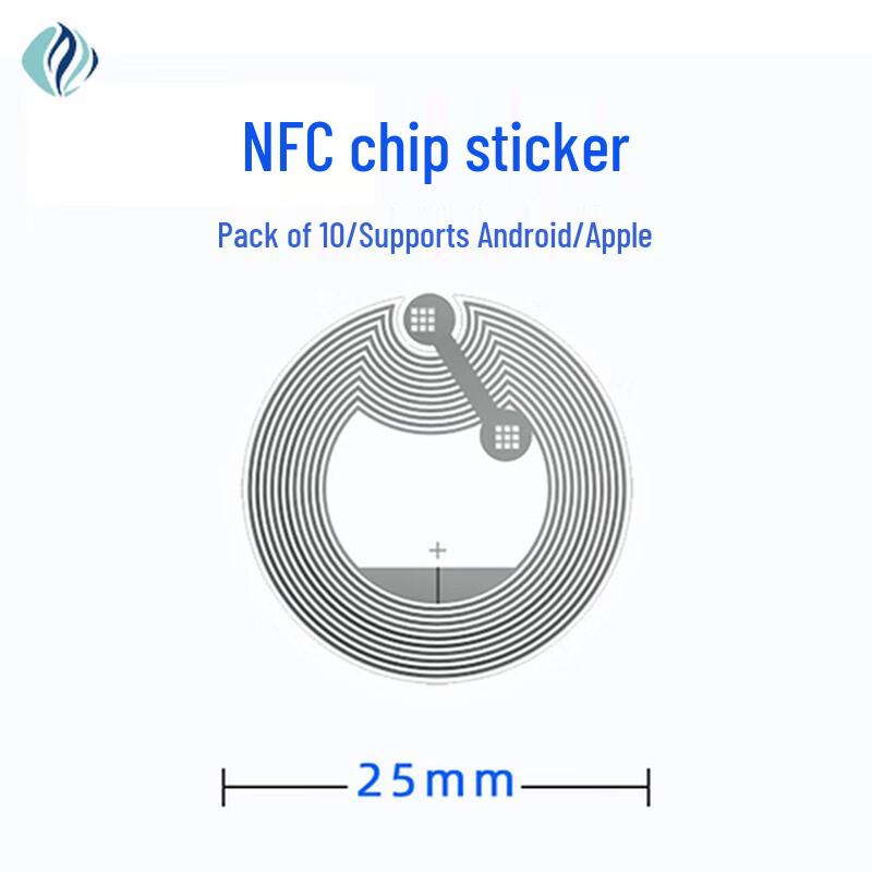 Four-Leaf Heart NFC Chip Stickers