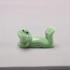 3pcs Ceramic Frog Chopstick Holder, Japanese Style Chopsticks Rests and Pens Stand, Suitable for Home Office Decorative Accessories