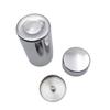 Metal Tea Canister with Rounded Lid for Loose Tea, Coffee and Kitchen Shelf Storage In Cupboards or Open Shelves