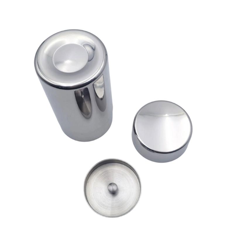 Metal Tea Canister with Rounded Lid for Loose Tea, Coffee and Kitchen Shelf Storage In Cupboards or Open Shelves