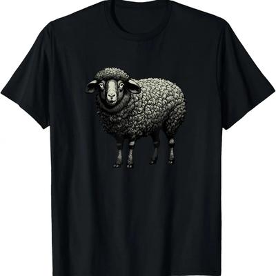 Cool Retro Sheep Outcast Of The Family Sarcastic Sheep T-Shirt