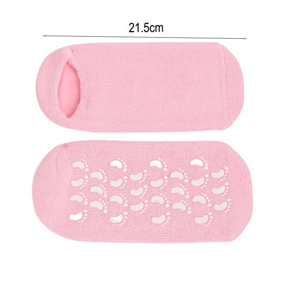 Moisturizing Socks Gel Aloe Foot Spa Socks with Vitamin E Reusable Exfoliating Anti Crack Socks for Dry Dead Skin Remover Foot Care