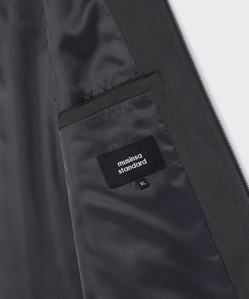 Musinsa Standard Brushed Relaxed Minimal Jacket [Gunmetal]