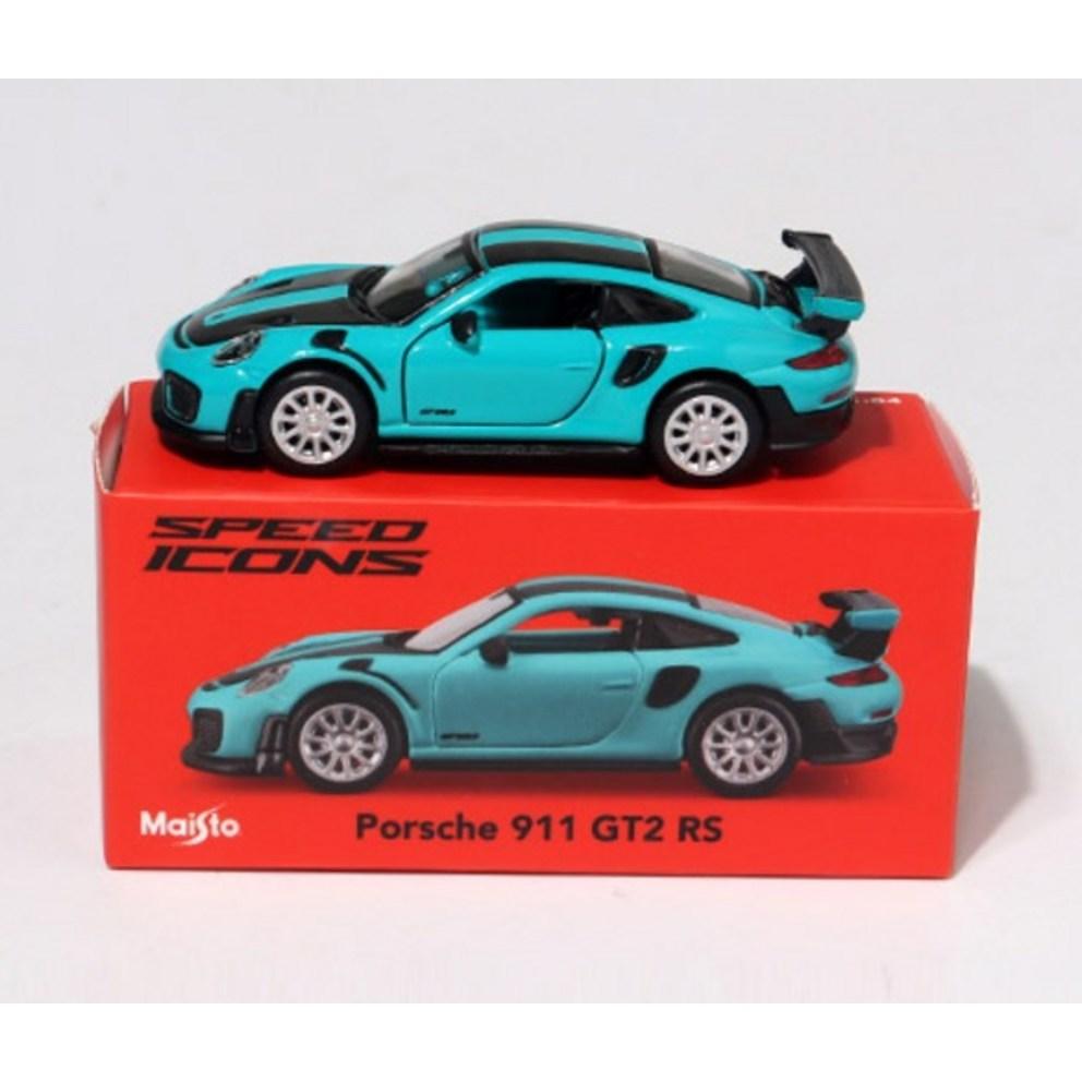 Maisto 1:64 Pictograme de Viteză Mașinuță Model Diecast Porsche 911 GT2 RS cu Uși Care Se Deschide, Argintiu