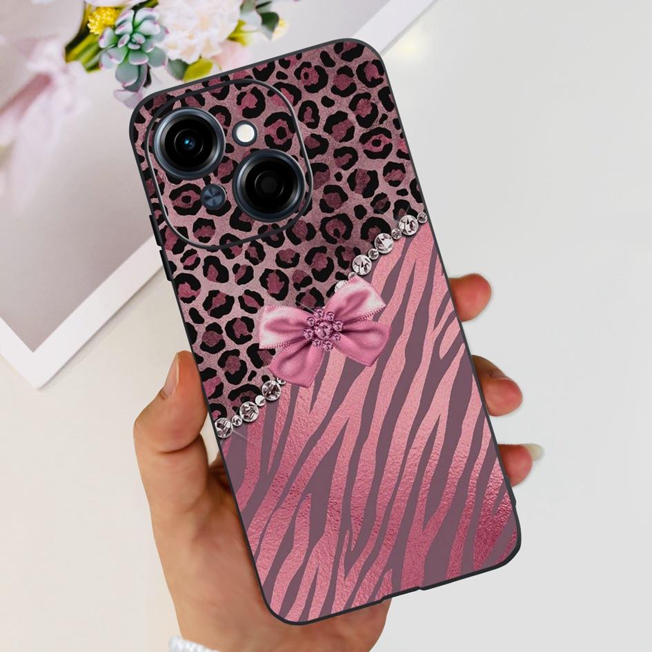 For Phone Case Tecno Spark Go 1 Cover 2024 Popular Flower Soft Silicone Back Protective Cover For Tecno Spark Go 2025 Pop 9 Etui