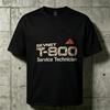 2026 patterned printed shortsleeved tee SKYNET Terminator T800 Service Technician T Shirt Cotton fashionable casual top