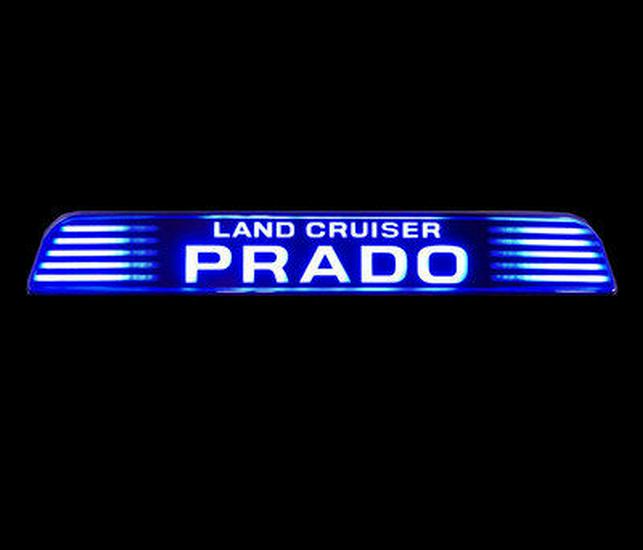 LED Bumper and License Plate Lights for Toyota Prado (10-20 models) - Spare Tire Cover Bright Strip Letter Stickers