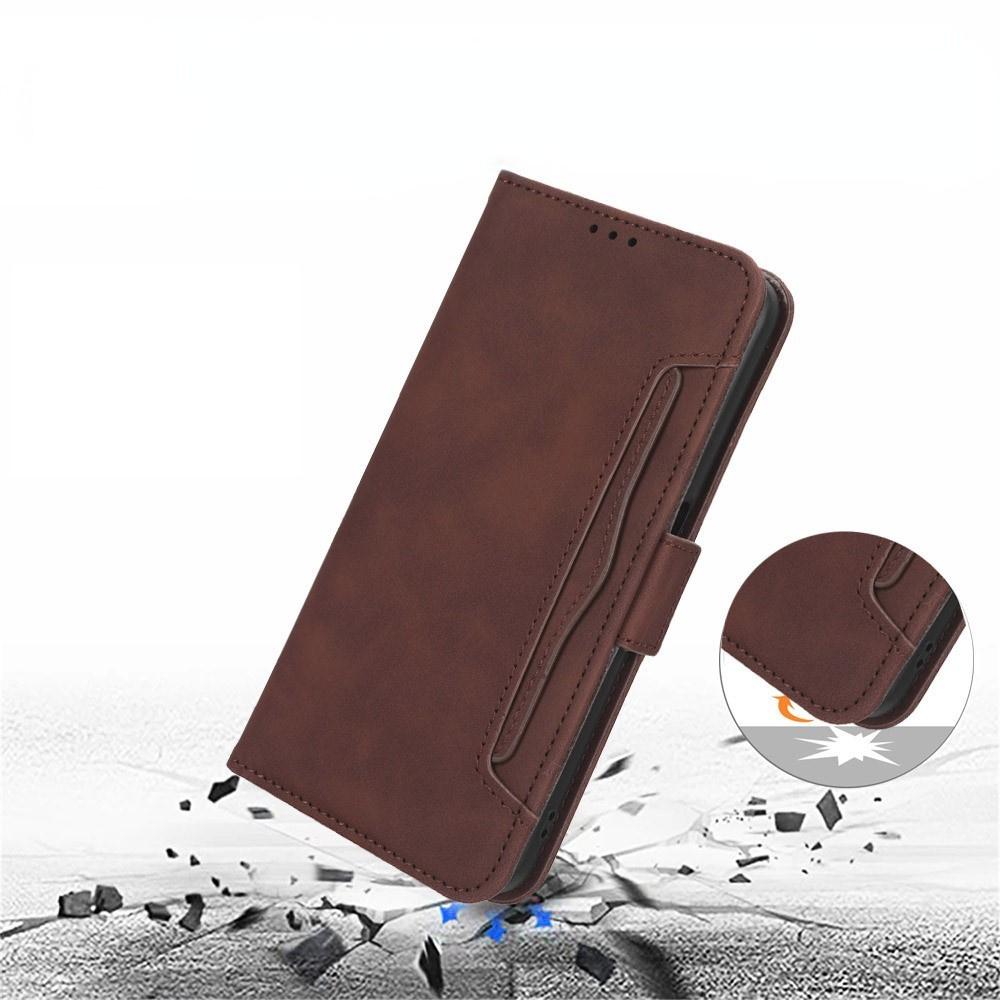 Flip Case for Infinix Note 40 Pro Plus, Card Slot, Brown