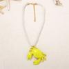 Collana Trendy con Ciondolo Granchio Multicolore Catena Clavicola in Lega Multicolore Gioiello Statement Per Uso Quotidiano