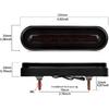 BlyilyB Oval Cargo Carrier Stop Turn Signals Tail Light Light Kit With Waterproof 4 Pin Grommets Wire Harness For Luggage Rack (Pack Of 2)