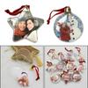Christmas Photo Insert Baubles Ornaments Festive Personalised Gift Xmas Tree Hanging Decorations