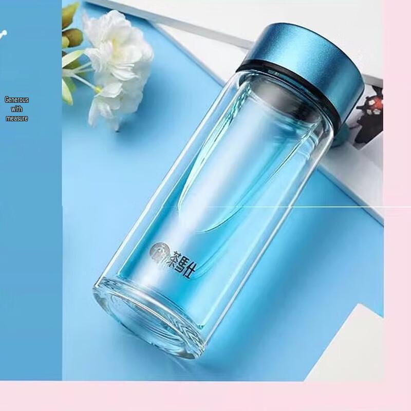 FUGUANG Double-Wall Glass Tea Cup